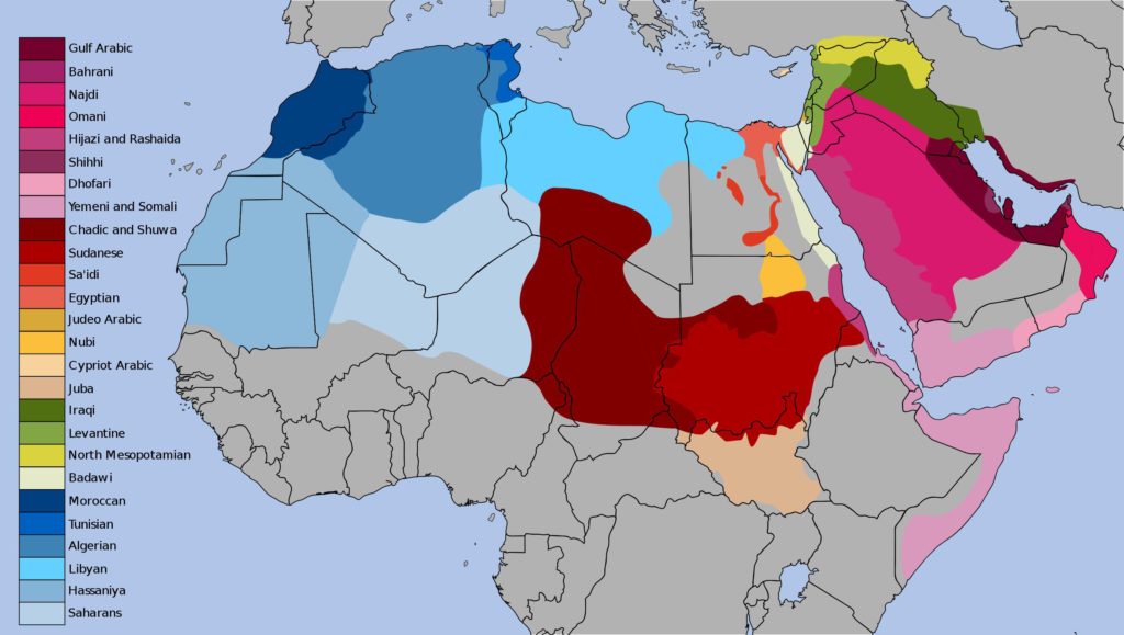 árabe estándar moderno o dialecto árabe local